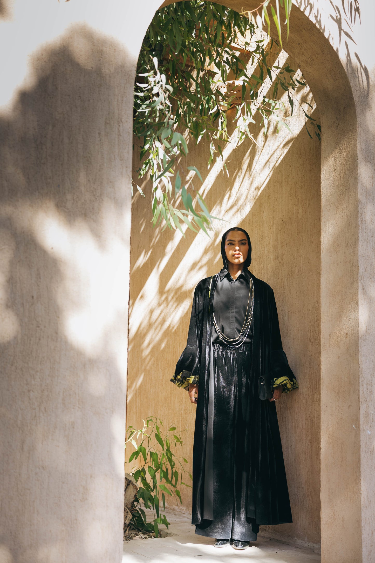 Layan Kaftan in Black