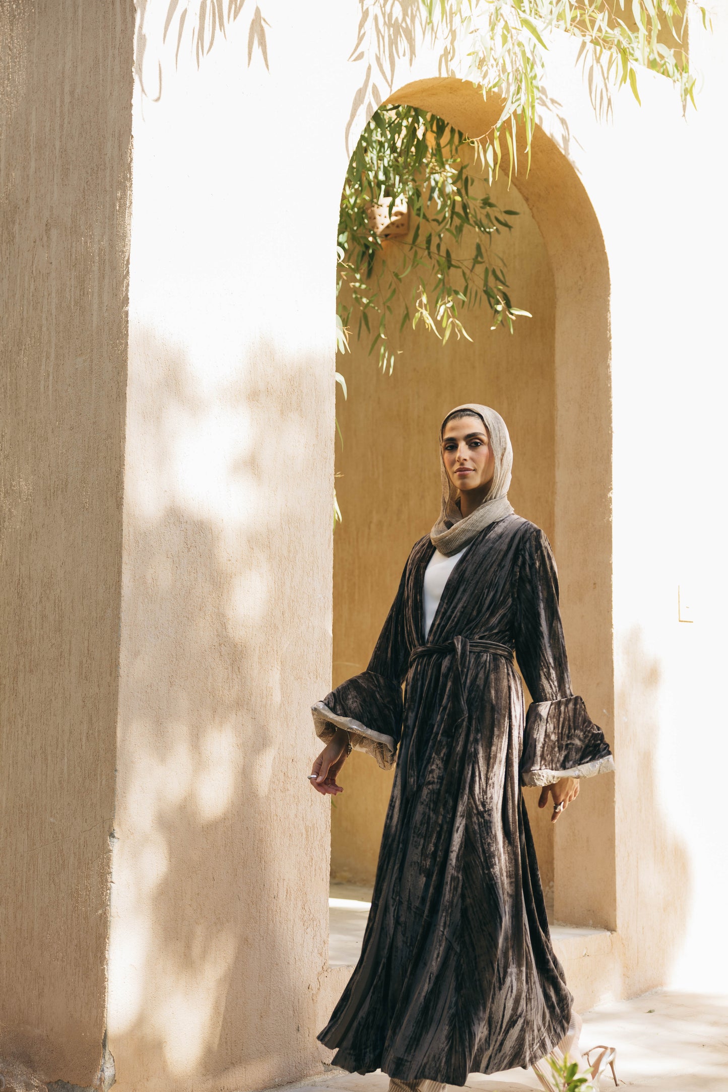 Layan Kaftan in Beige