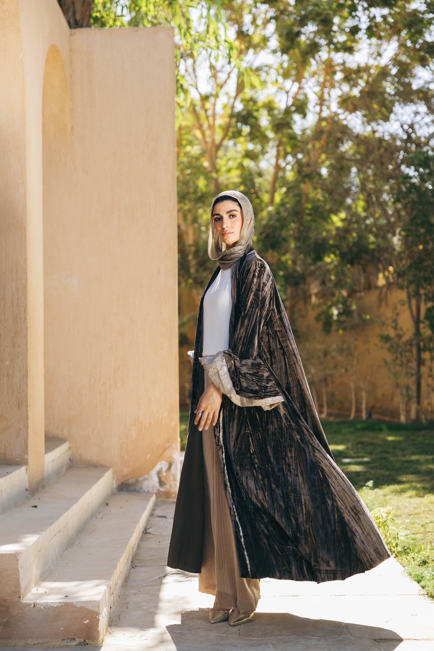 Layan Kaftan in Beige