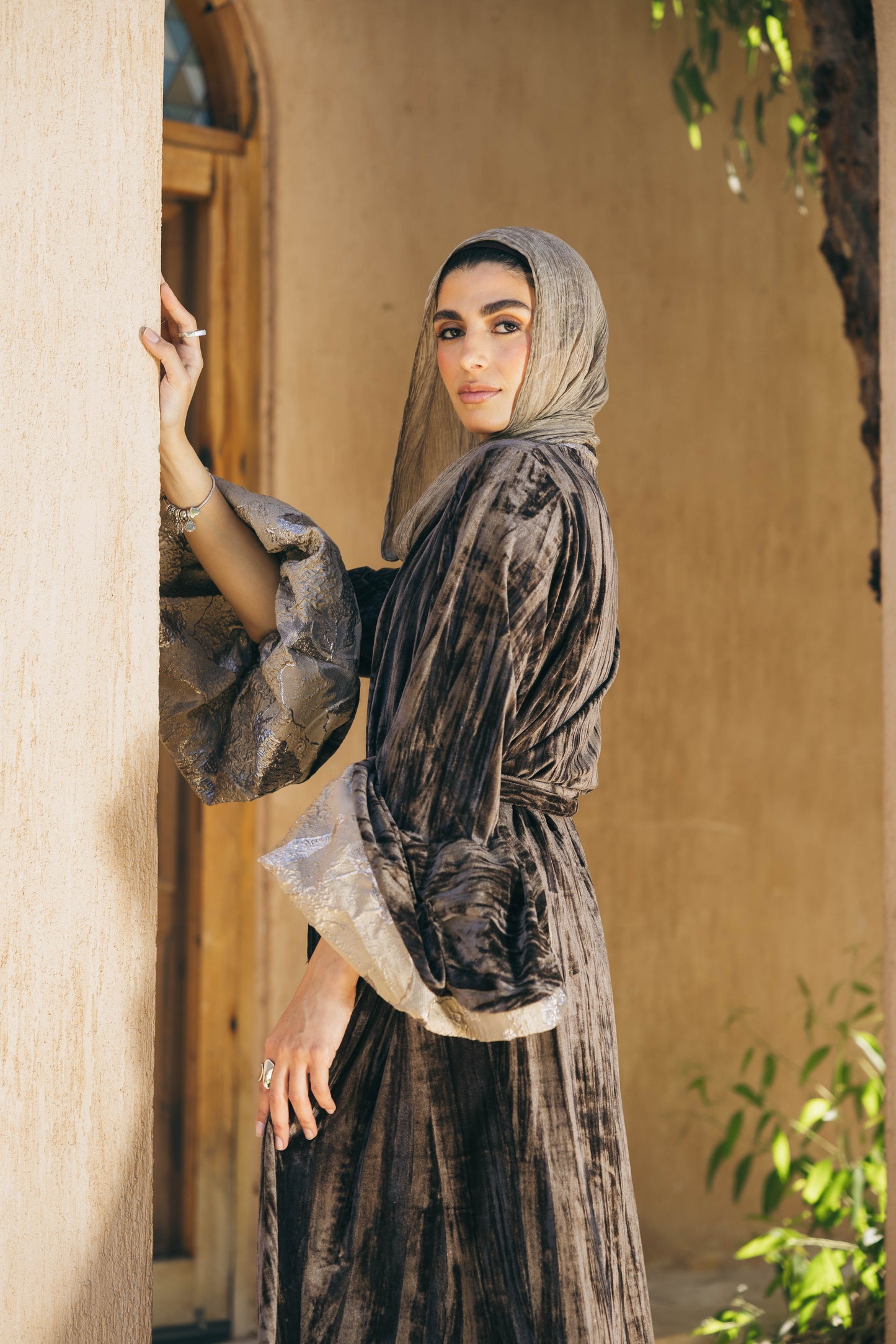 Layan Kaftan in Beige