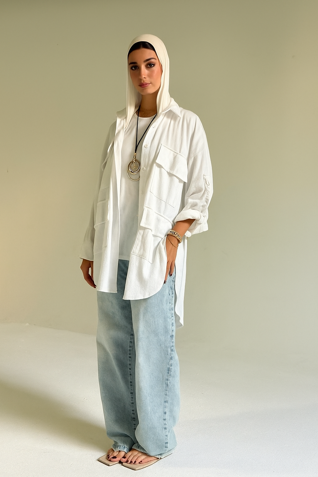 Pockets Shirt in White