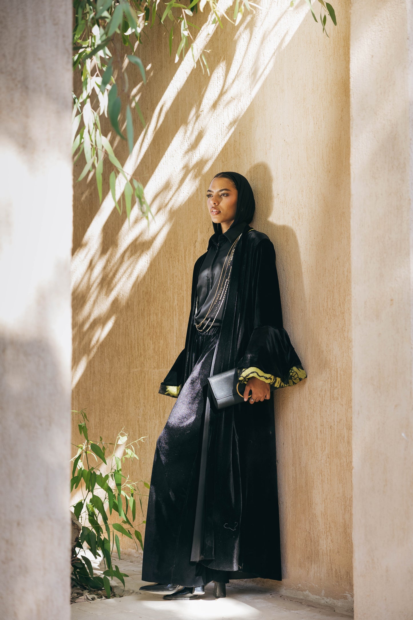 Layan Kaftan in Black