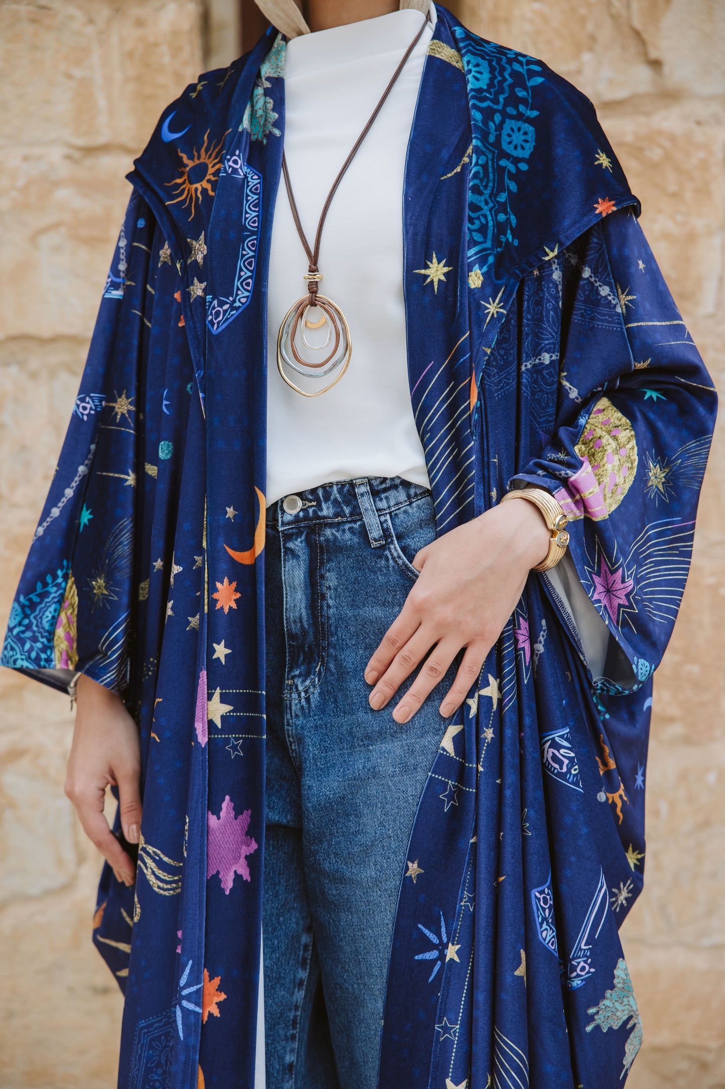 Helal Print Kaftan