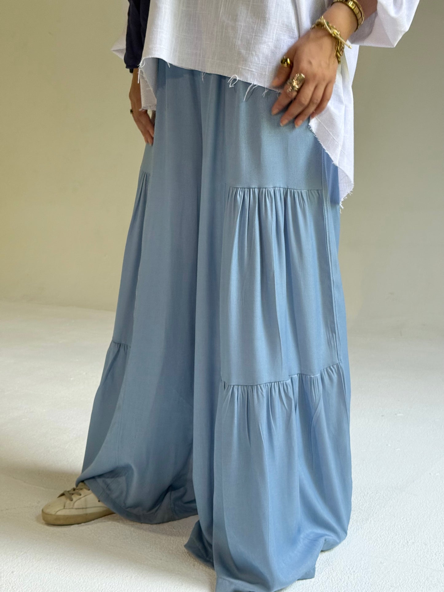 Palazzo Pants in Sky Blue