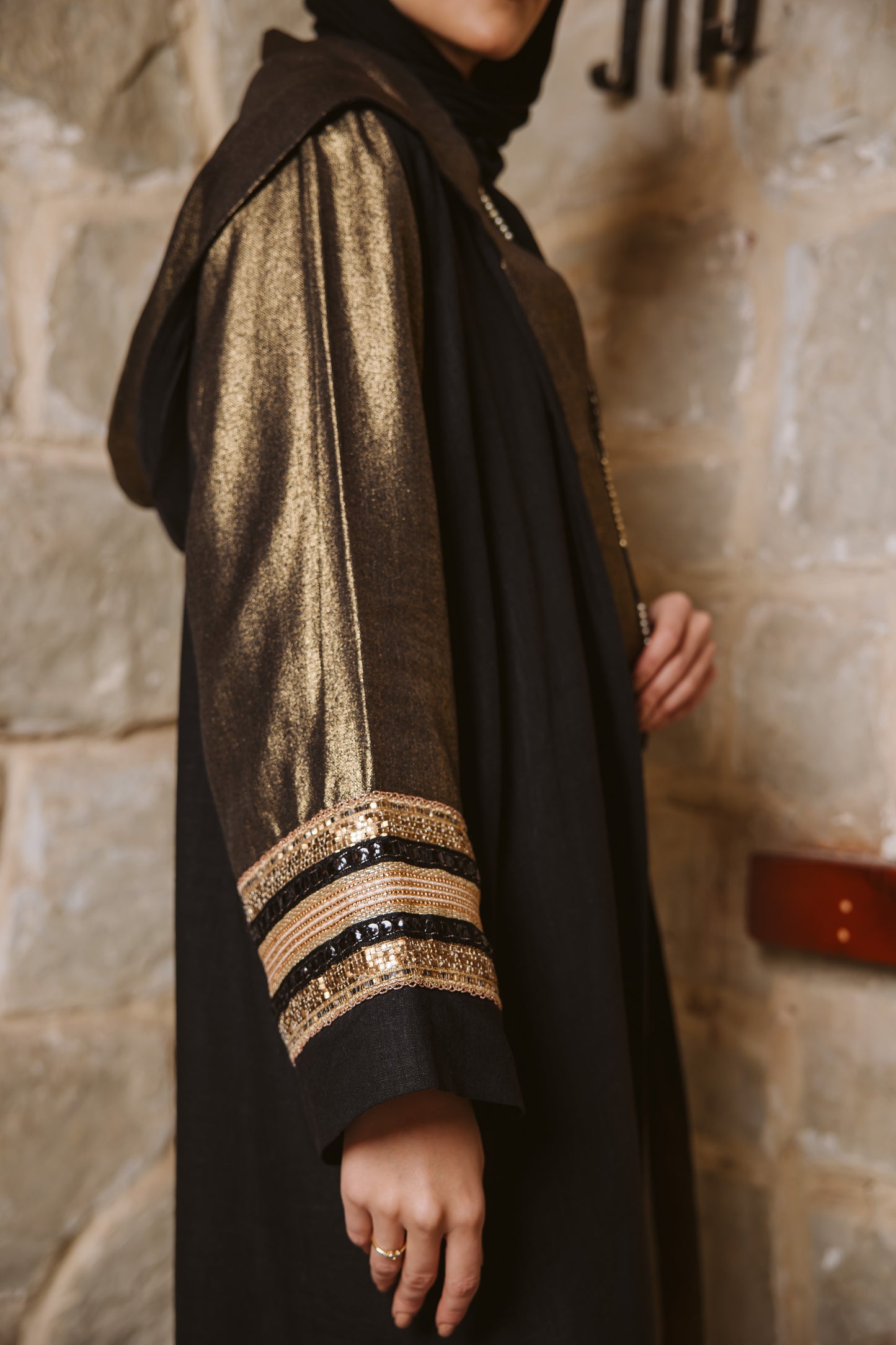 Turath Kaftan in Black