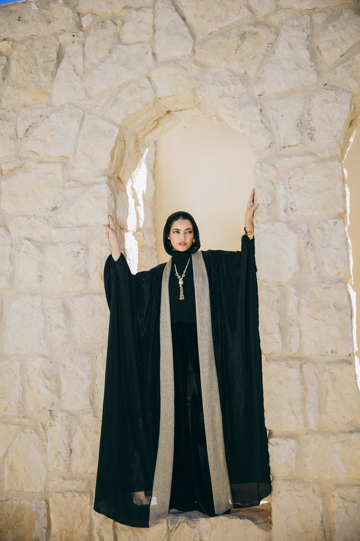 Amira Back Drapé Kaftan