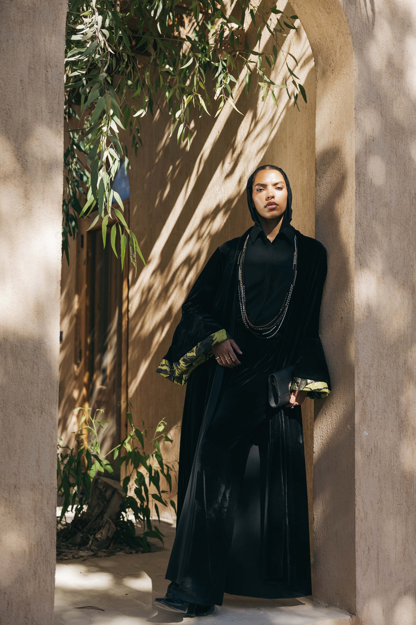 Layan Kaftan in Black